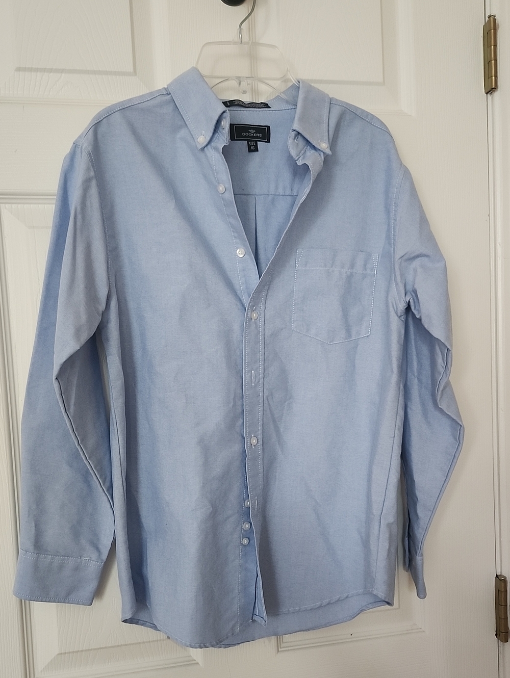 Dockers Boy's Light Blue Oxford Button-Down Shirt